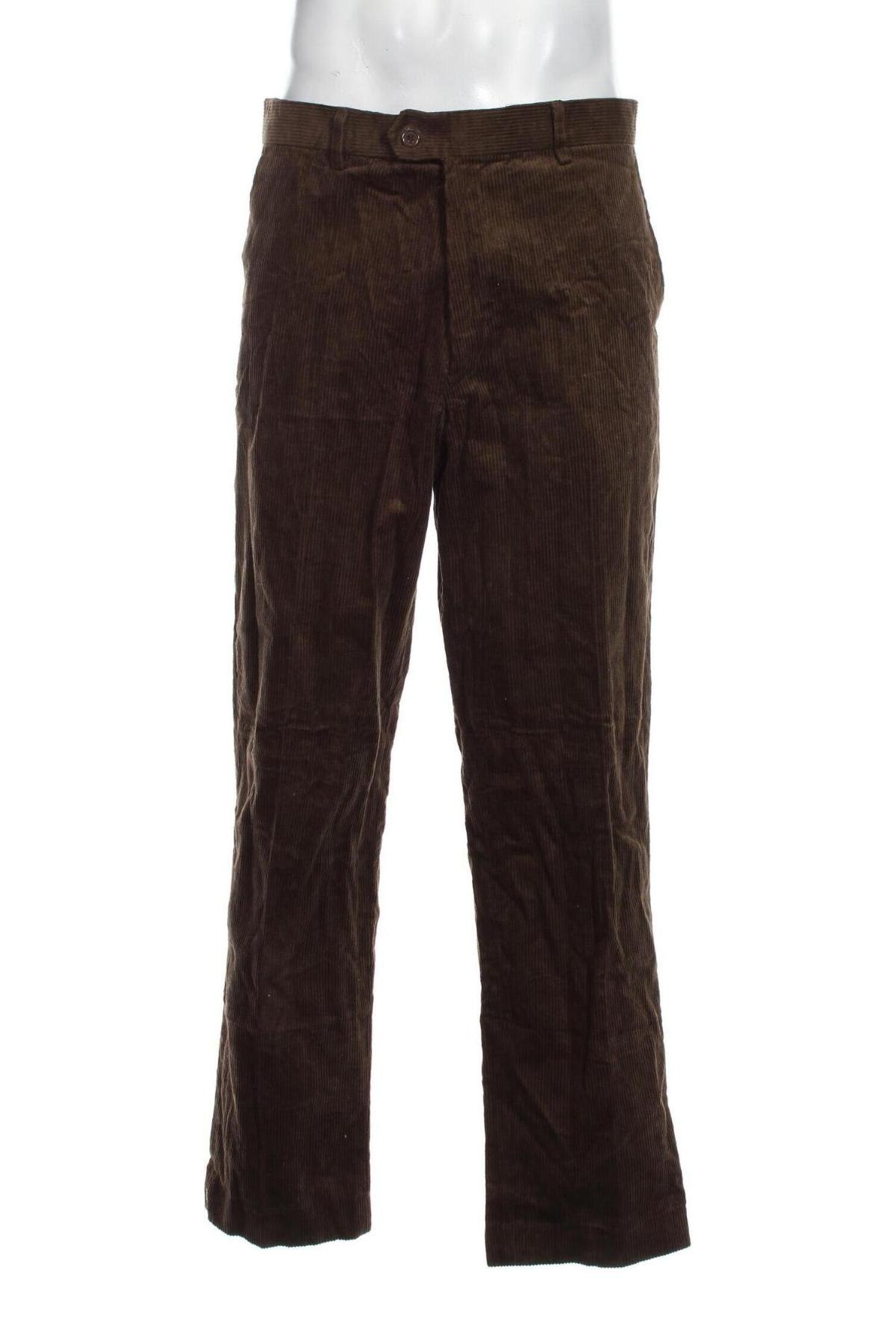 Pantaloni raiați de bărbați, Mărime L, Culoare Verde, Preț 14,31 Lei