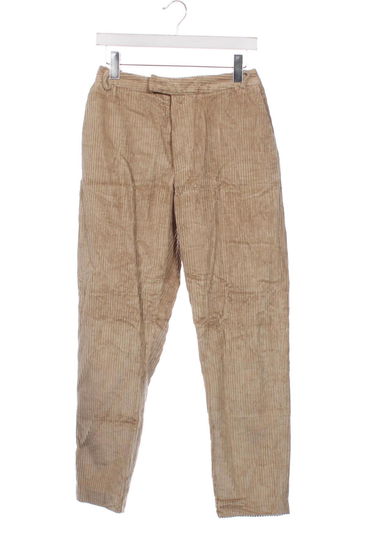 Pantaloni raiați de bărbați, Mărime XS, Culoare Bej, Preț 13,35 Lei