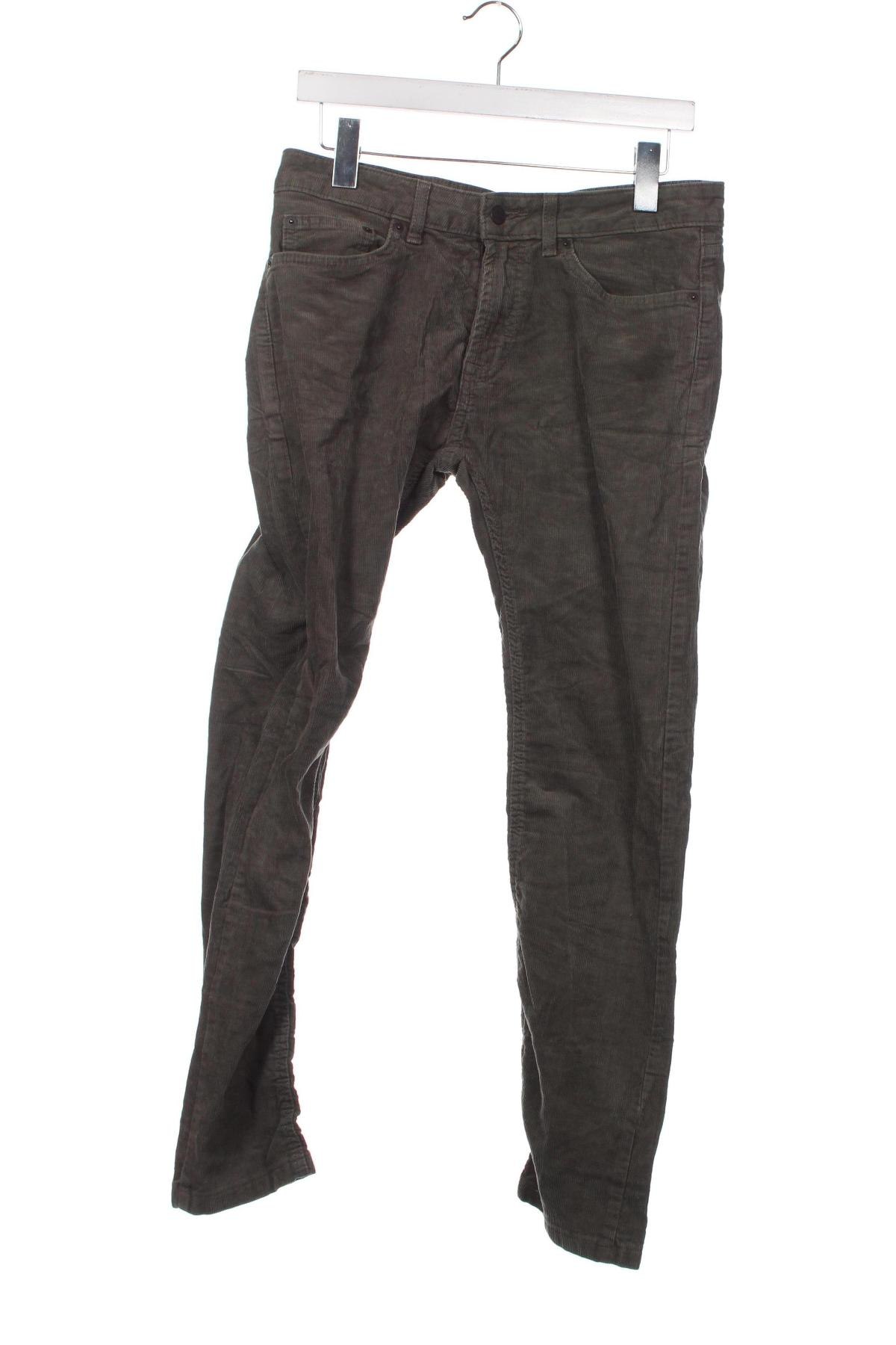 Pantaloni raiați de bărbați Dressmann, Mărime M, Culoare Verde, Preț 95,39 Lei