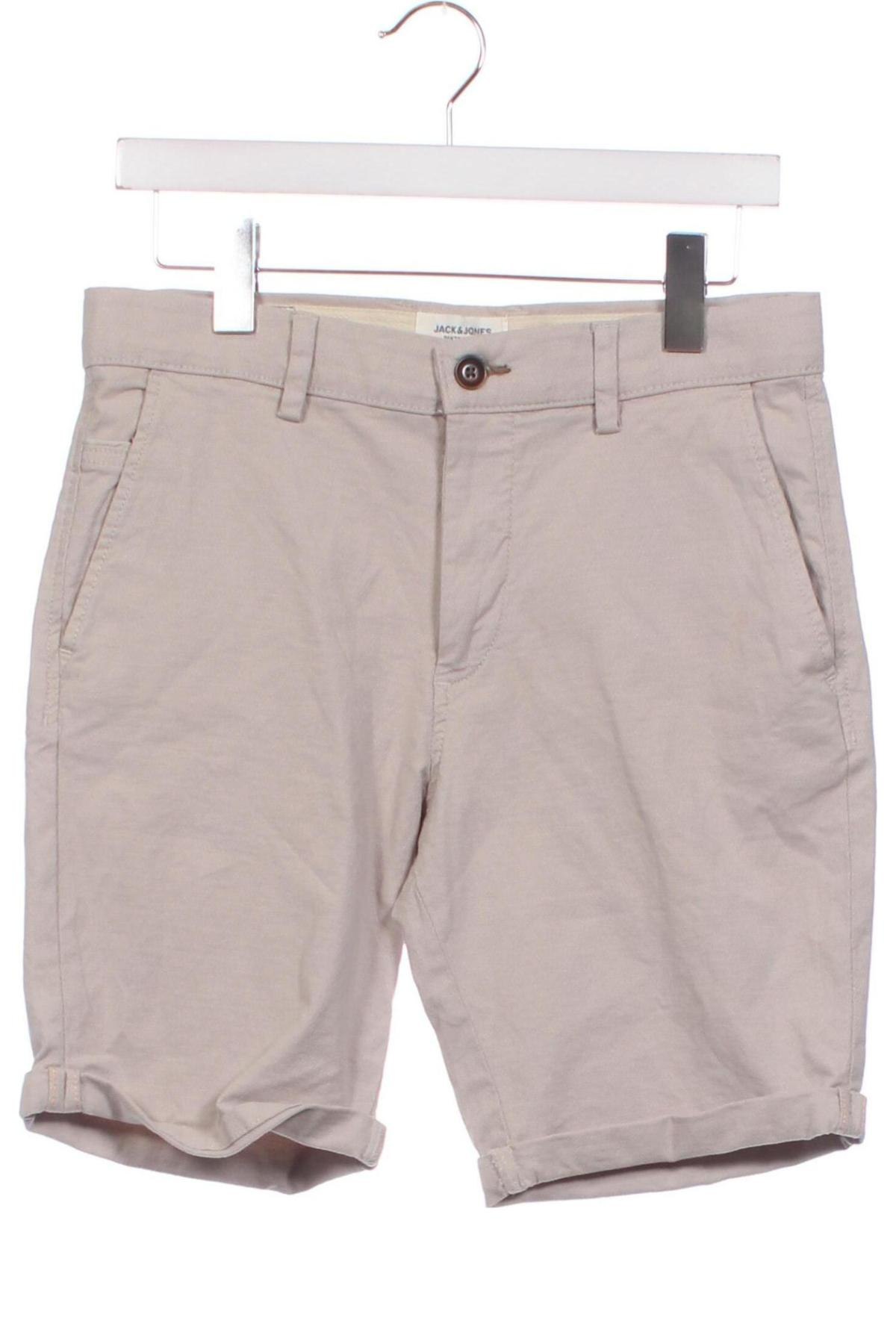 Мъжки къс панталон Jack & Jones, Размер S, Цвят Бежов, Цена 54,00 лв.