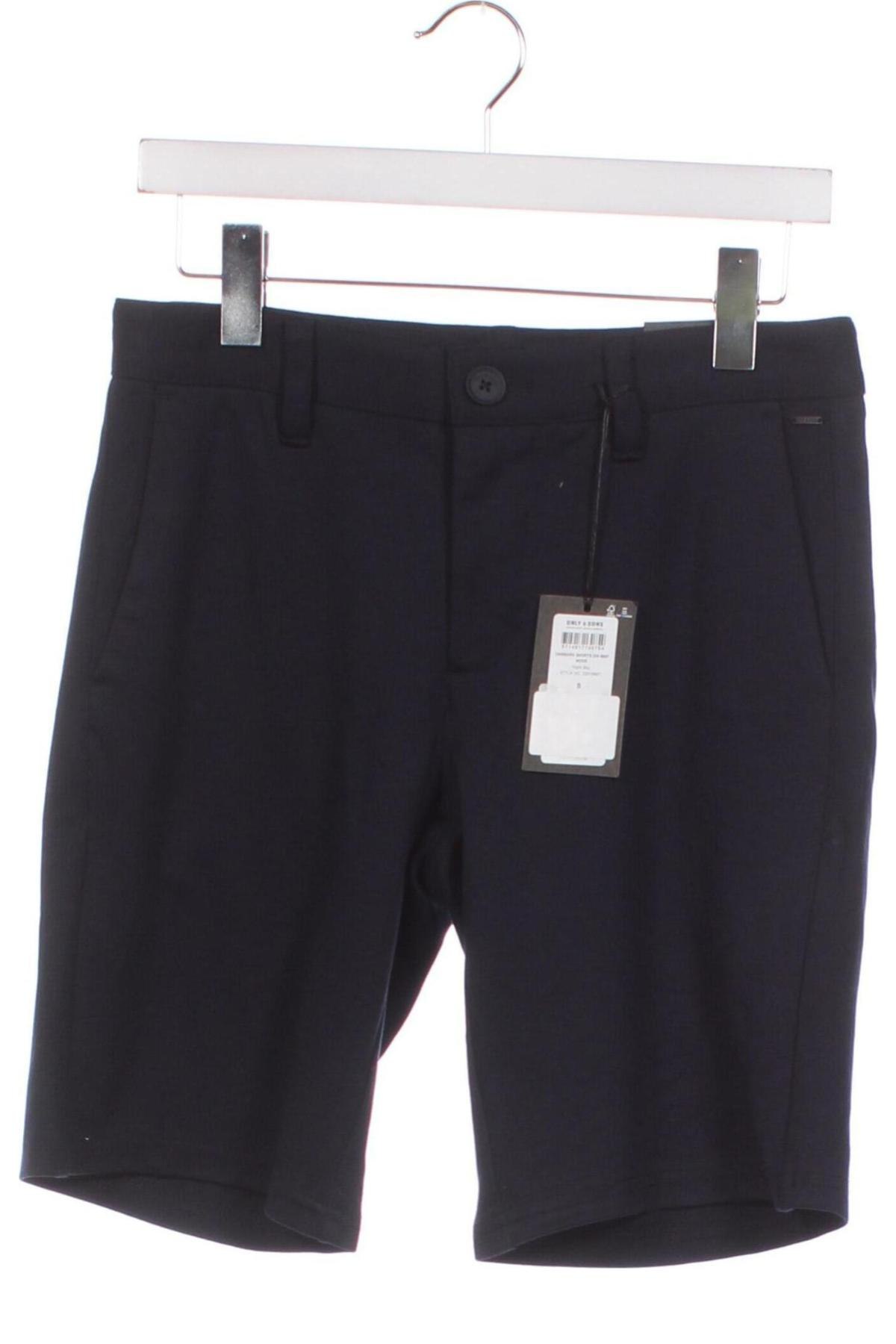 Ανδρικό κοντό παντελόνι Only & Sons, Μέγεθος S, Χρώμα Μπλέ, Τιμή 7,01 €