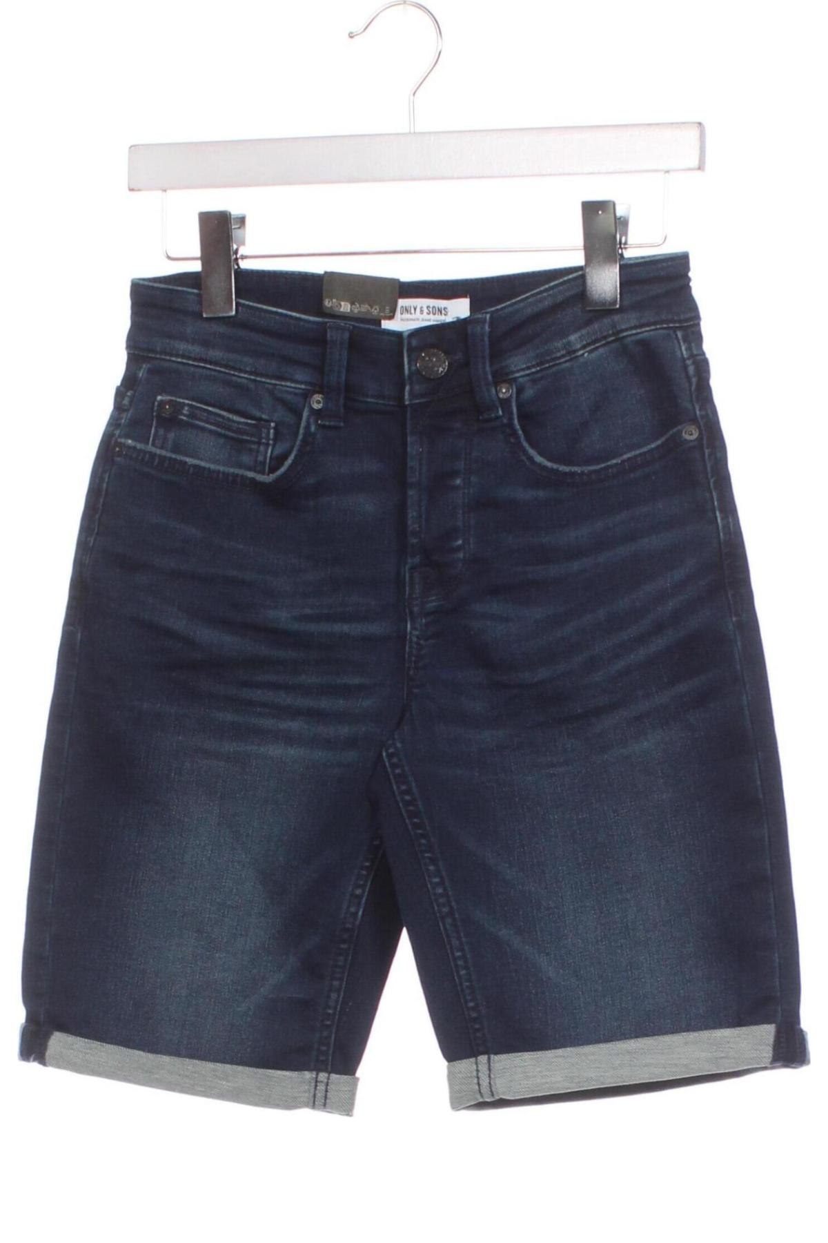 Ανδρικό κοντό παντελόνι Only & Sons, Μέγεθος XS, Χρώμα Μπλέ, Τιμή 20,62 €