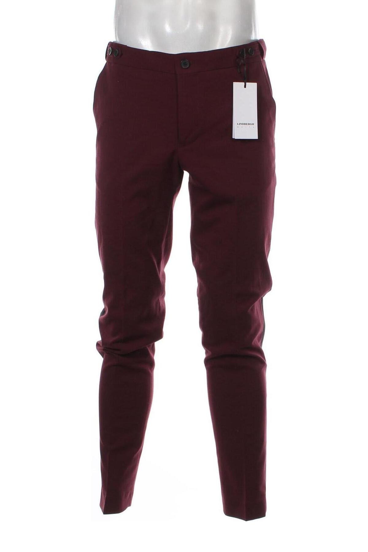 Мъжки панталон Lindbergh, Размер M, Цвят Червен, Цена 25,08 лв.