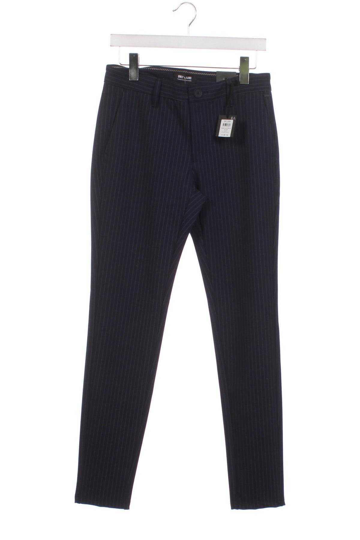 Ανδρικό παντελόνι Only & Sons, Μέγεθος XS, Χρώμα Μπλέ, Τιμή 4,74 €