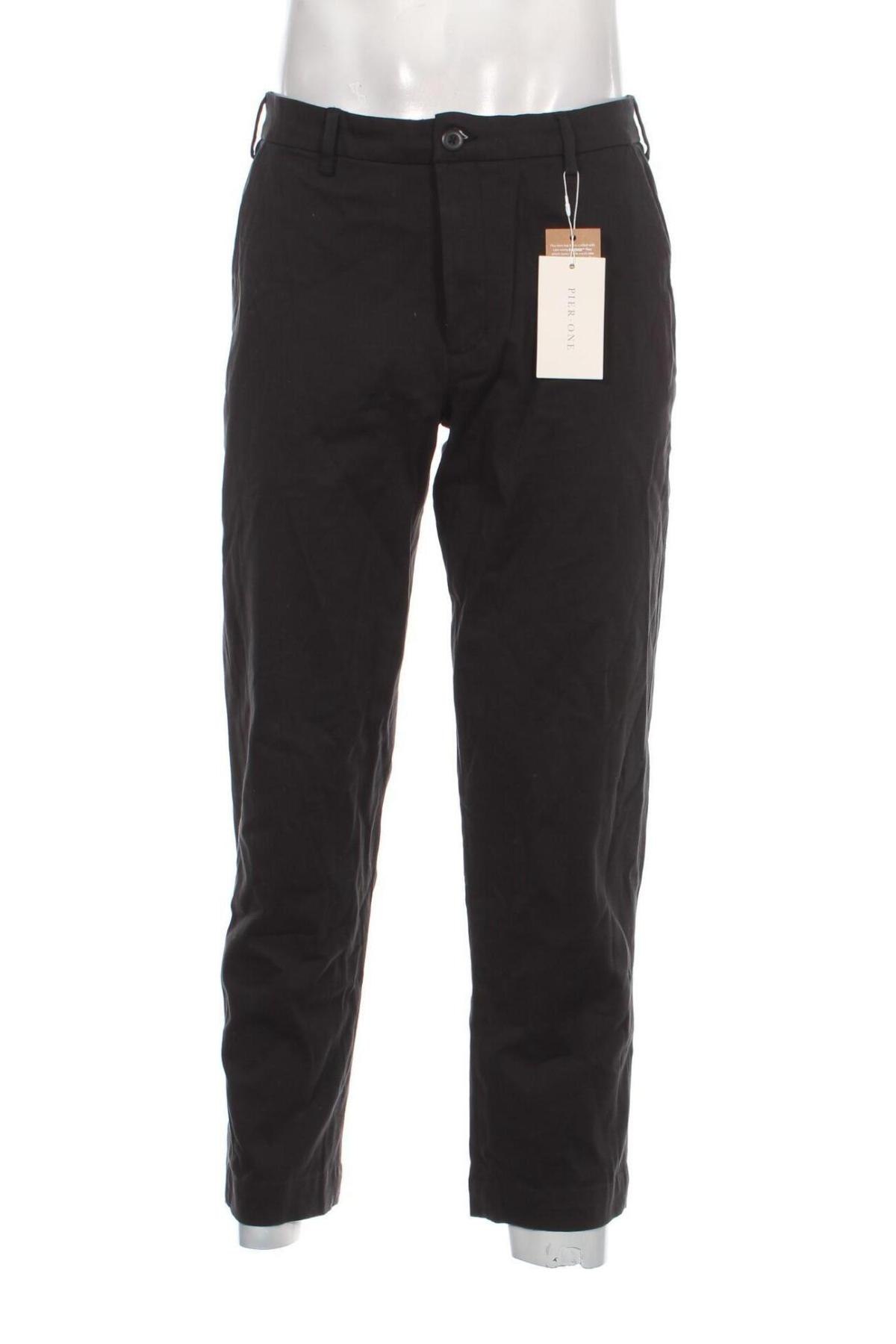 Ανδρικό παντελόνι Pier One, Μέγεθος M, Χρώμα Μαύρο, Τιμή 14,46 €
