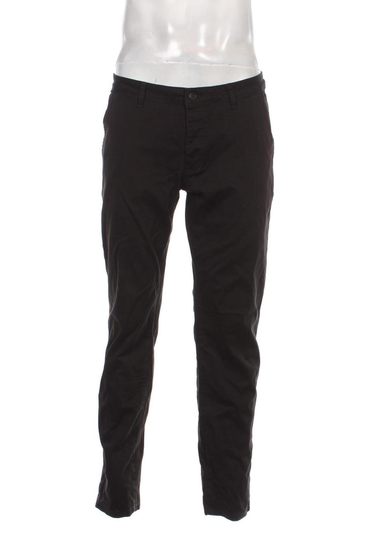 Мъжки панталон Pier One, Размер L, Цвят Черен, Цена 25,76 лв.