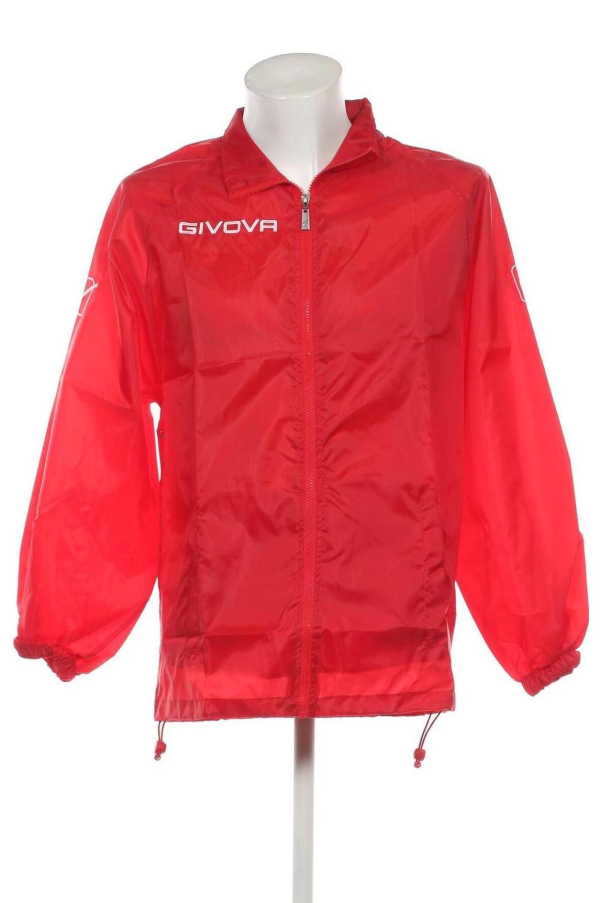 Herrenjacke Givova, Größe L, Farbe Rot, Preis 8,57 €