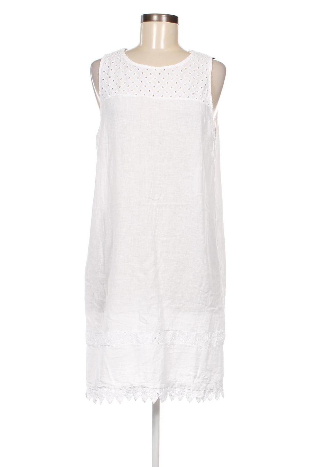 Φόρεμα Le Monde Du Lin, Μέγεθος M, Χρώμα Λευκό, Τιμή 108,25 €
