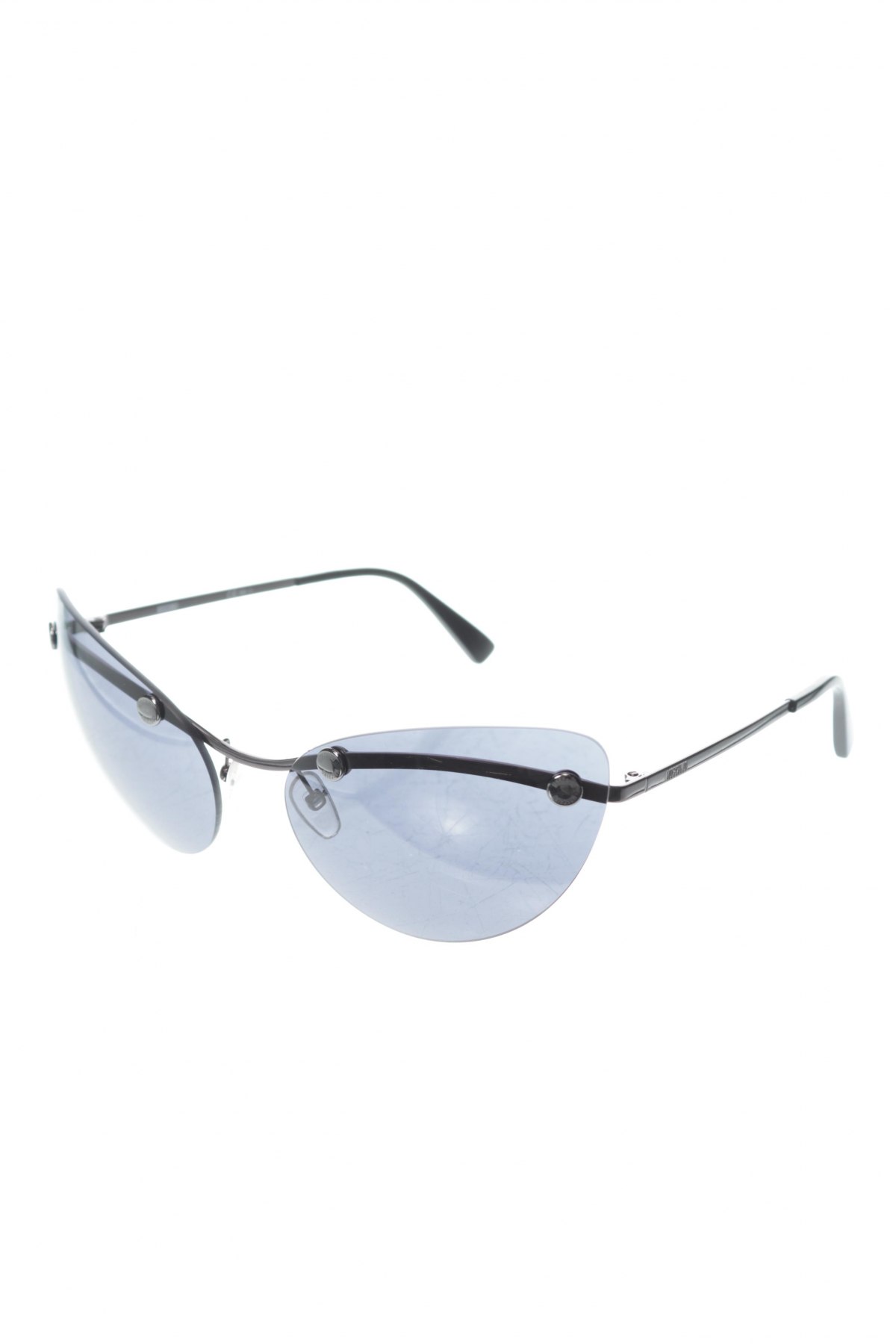Слънчеви очила Moschino, Цвят Черен, Цена 213,57 лв.