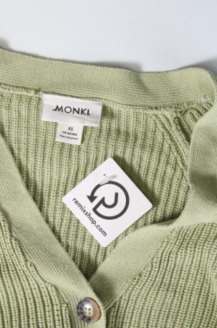 Дамска жилетка Monki, Размер XS, Цвят Зелен, Цена 14,99 лв.