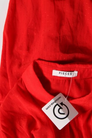 Damenbluse Pieces, Größe S, Farbe Rot, Preis 13,99 €