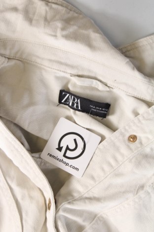 Дамска риза Zara, Размер M, Цвят Екрю, Цена 22,99 лв.