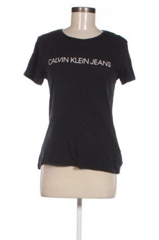 Damen T-Shirt Calvin Klein Jeans, Größe M, Farbe Schwarz, Preis 22,99 €