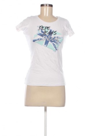 Γυναικείο t-shirt Pepe Jeans, Μέγεθος M, Χρώμα Λευκό, Τιμή 16,99 €