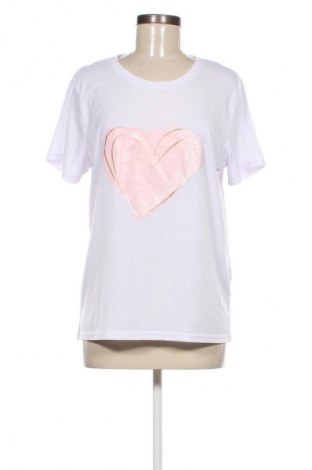 Damski T-shirt SHEIN, Rozmiar L, Kolor Biały, Cena 39,08 zł