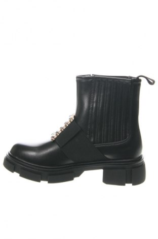 Botine de damă Ideal Shoes, Mărime 38, Culoare Negru, Preț 357,14 Lei