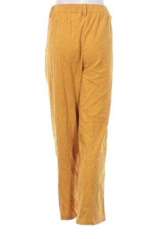 Pantaloni de velvet de femei, Mărime XL, Culoare Galben, Preț 48,99 Lei