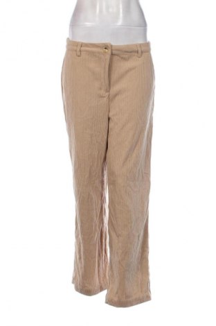 Pantaloni de velvet de femei Vila Joy, Mărime M, Culoare Bej, Preț 31,99 Lei