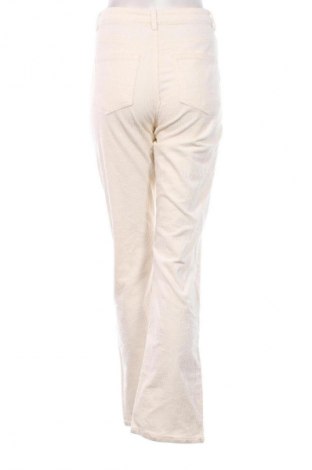 Pantaloni de velvet de femei Weekday, Mărime S, Culoare Alb, Preț 54,99 Lei