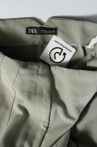 Pantaloni de femei Zara, Mărime L, Culoare Verde, Preț 46,99 Lei