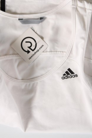 Γυναίκειο αθλητικό τοπ Adidas, Μέγεθος S, Χρώμα Λευκό, Τιμή 14,00 €