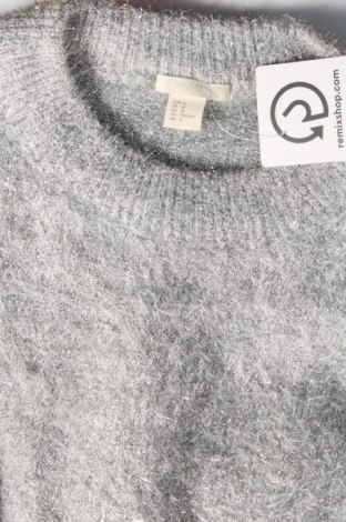 Damski sweter H&M, Rozmiar M, Kolor Srebrzysty, Cena 50,99 zł