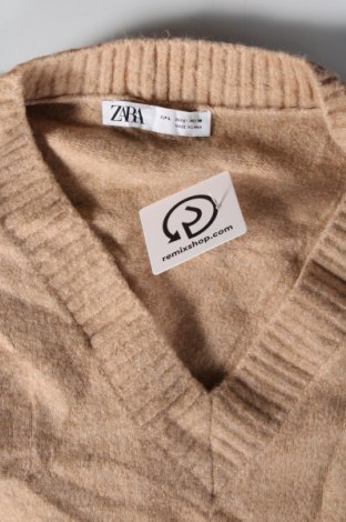 Damski sweter Zara, Rozmiar L, Kolor Beżowy, Cena 56,99 zł