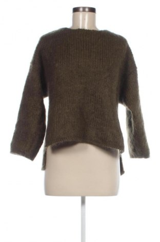 Дамски пуловер Zara Knitwear, Размер M, Цвят Зелен, Цена 17,49 лв.