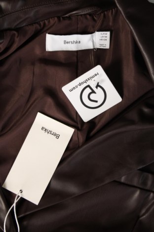 Dámská kožená bunda  Bershka, Velikost M, Barva Hnědá, Cena  1 188,00 Kč