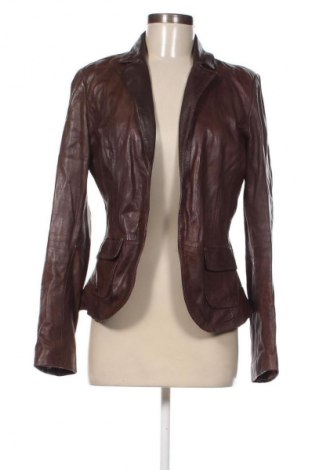 Damen Lederjacke Bershka, Größe L, Farbe Braun, Preis 54,99 €