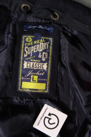 Palton de femei Superdry, Mărime L, Culoare Albastru, Preț 391,99 Lei