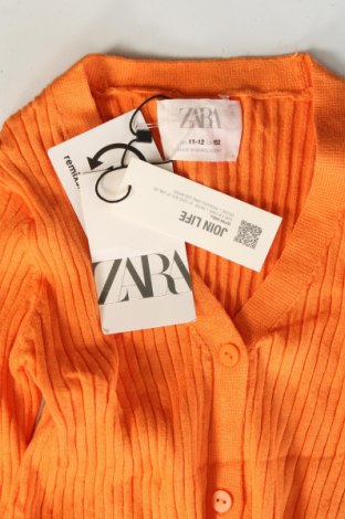 Kinder Strickjacke Zara, Größe 10-11y/ 146-152 cm, Farbe Orange, Preis € 12,99