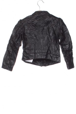 Kinder Lederjacke Terranova, Größe 3-4y/ 104-110 cm, Farbe Schwarz, Preis 14,99 €