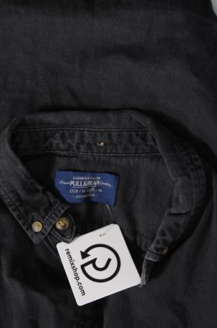 Cămașă de bărbați Pull&Bear, Mărime M, Culoare Negru, Preț 95,99 Lei