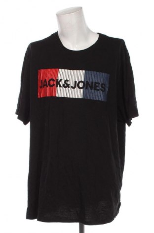 Herren T-Shirt Jack & Jones, Größe 4XL, Farbe Schwarz, Preis 12,99 €