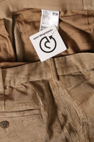 Pantaloni raiați de bărbați Uniqlo, Mărime L, Culoare Maro, Preț 157,99 Lei