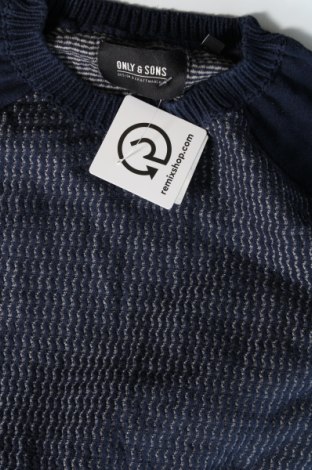 Herrenpullover Only & Sons, Größe L, Farbe Blau, Preis € 16,49