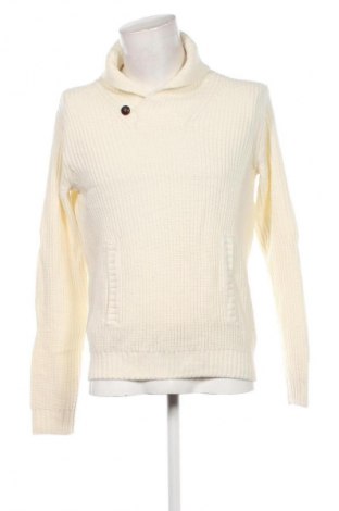 Herrenpullover Piazza Italia, Größe XL, Farbe Weiß, Preis 15,99 €