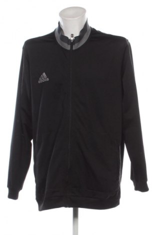 Ανδρική αθλητική ζακέτα Adidas, Μέγεθος XXL, Χρώμα Μαύρο, Τιμή 29,99 €