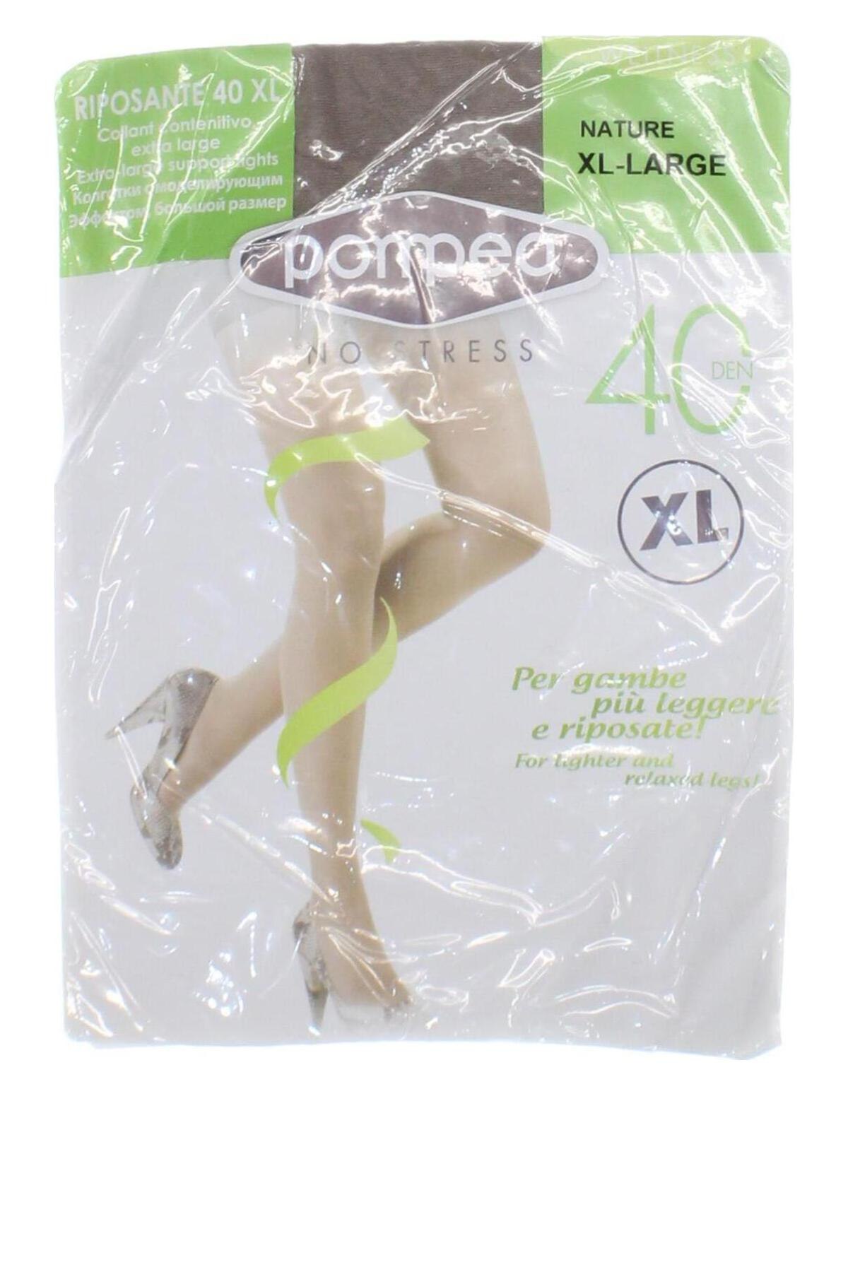 Strumpfhose Pompea, Größe XL, Farbe Beige, Preis 16,49 €