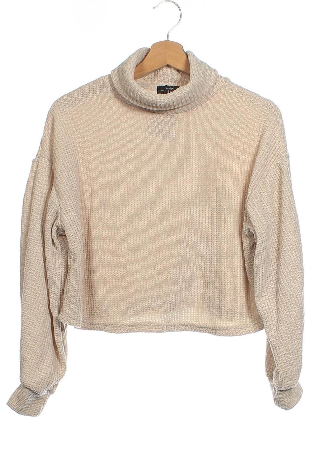 Damen Shirt Bershka, Größe XS, Farbe Beige, Preis 5,99 €