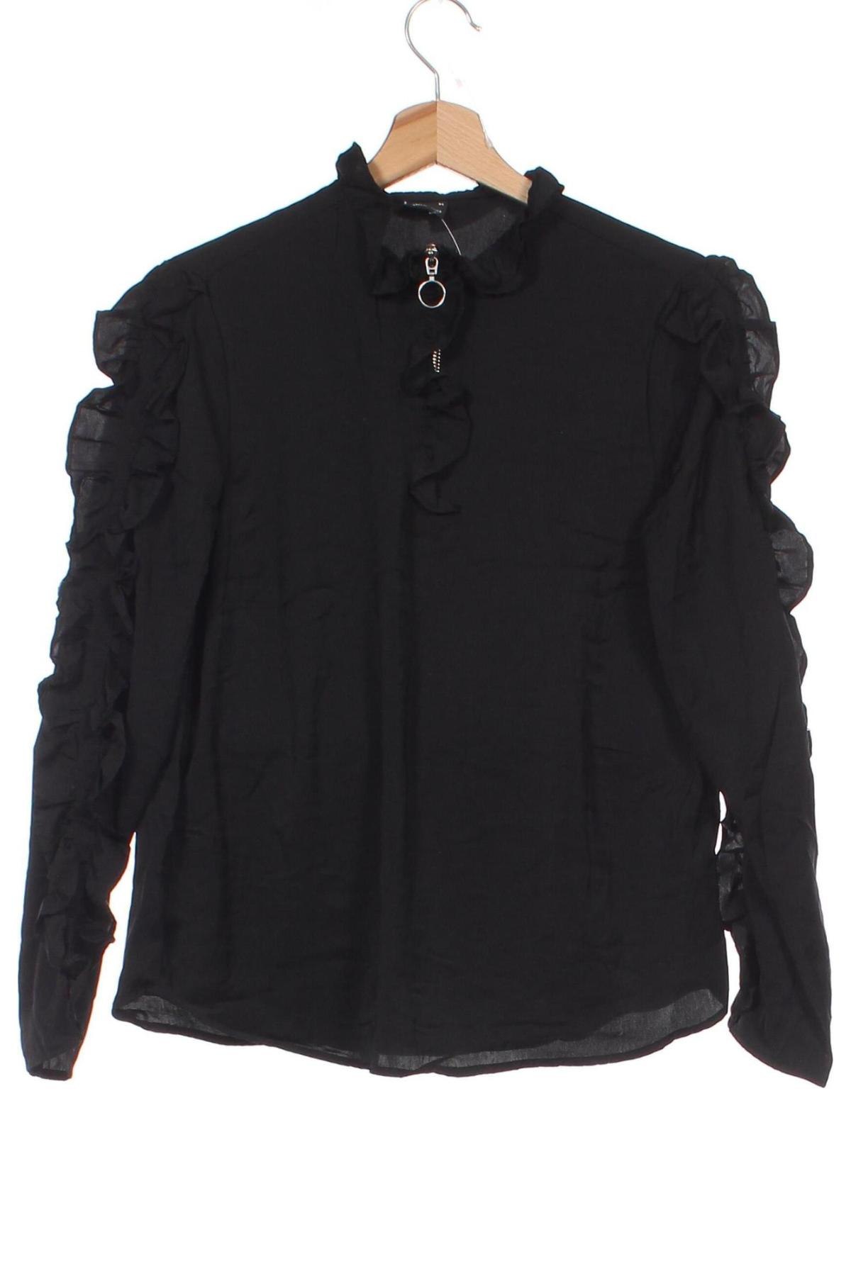 Damen Shirt Gina Tricot, Größe XS, Farbe Schwarz, Preis 6,99 €