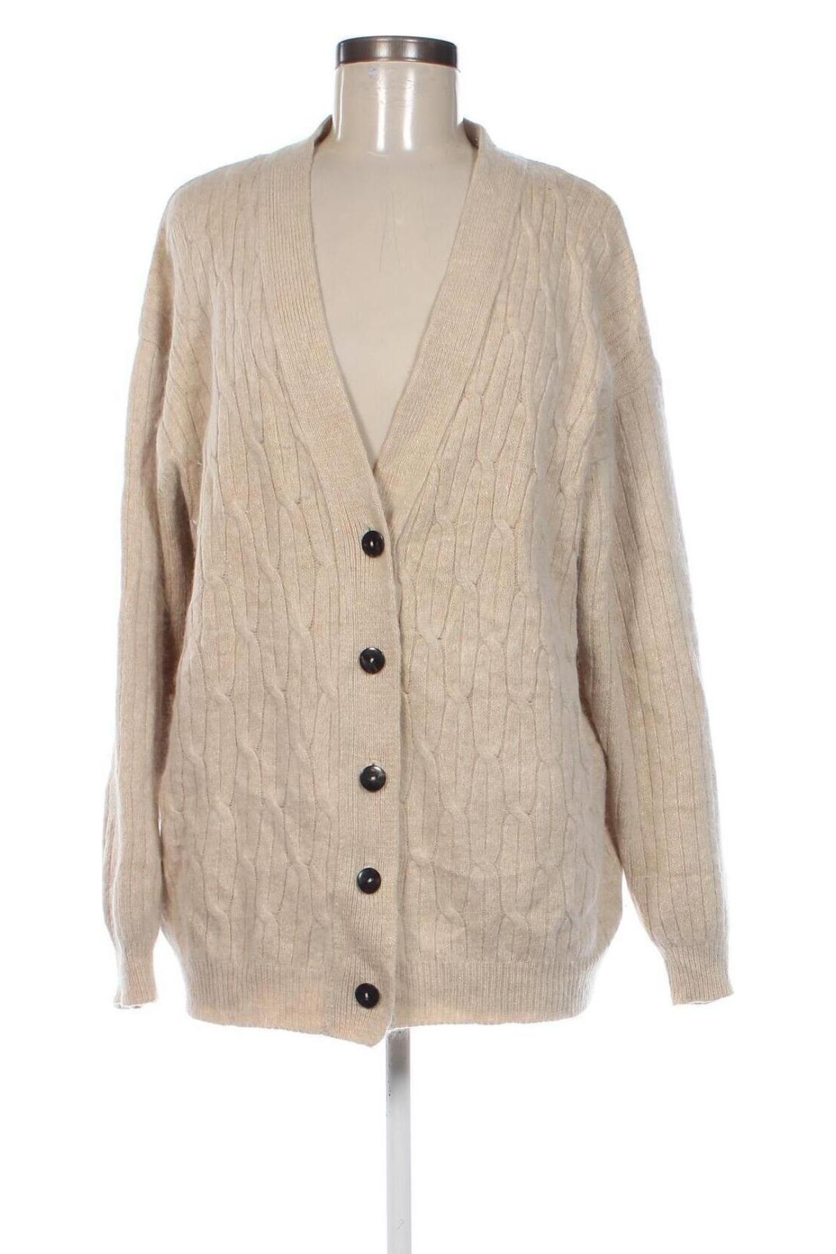 Damen Strickjacke, Größe M, Farbe Beige, Preis 13,99 €