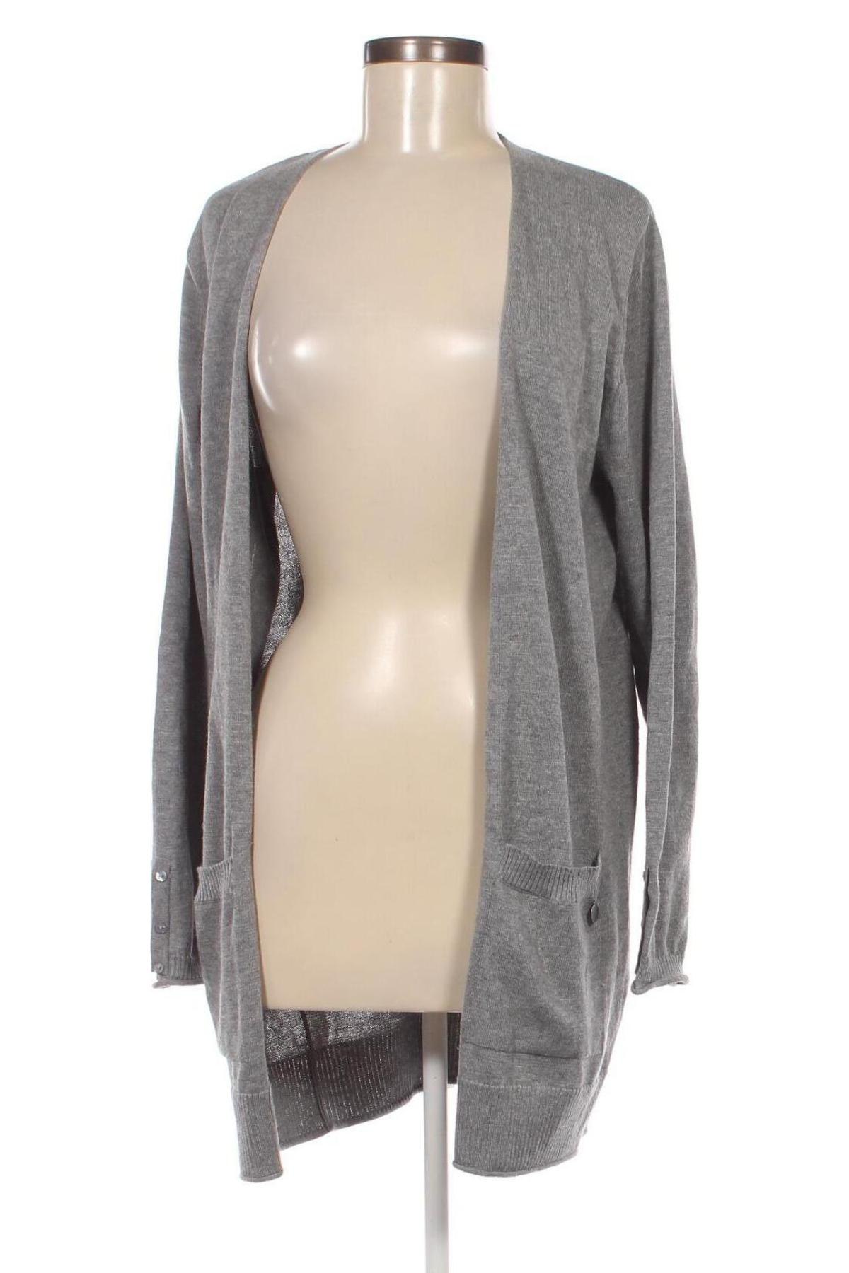 Damen Strickjacke, Größe M, Farbe Grau, Preis 12,99 €