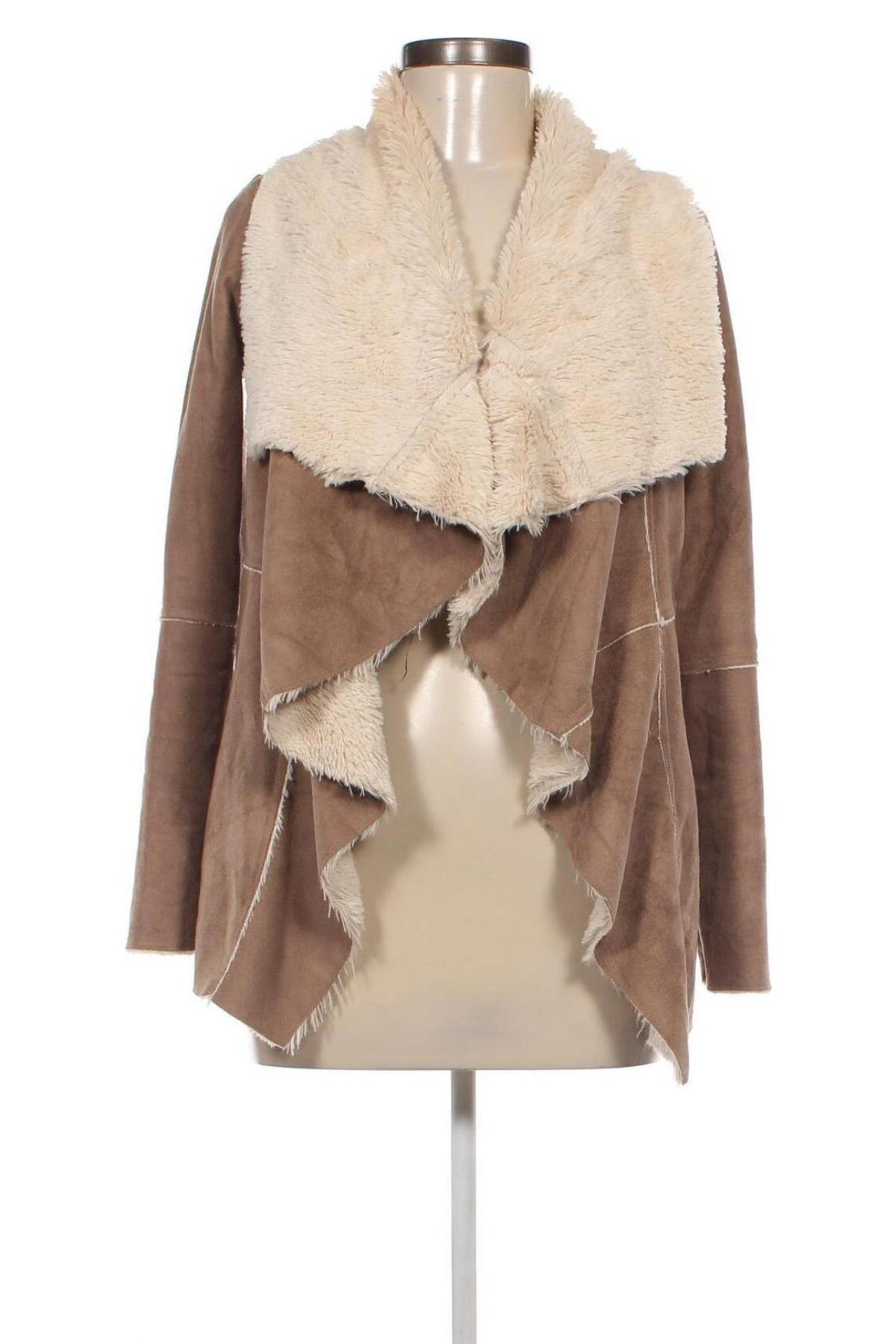 Damen Strickjacke Bershka, Größe M, Farbe Beige, Preis 12,99 €