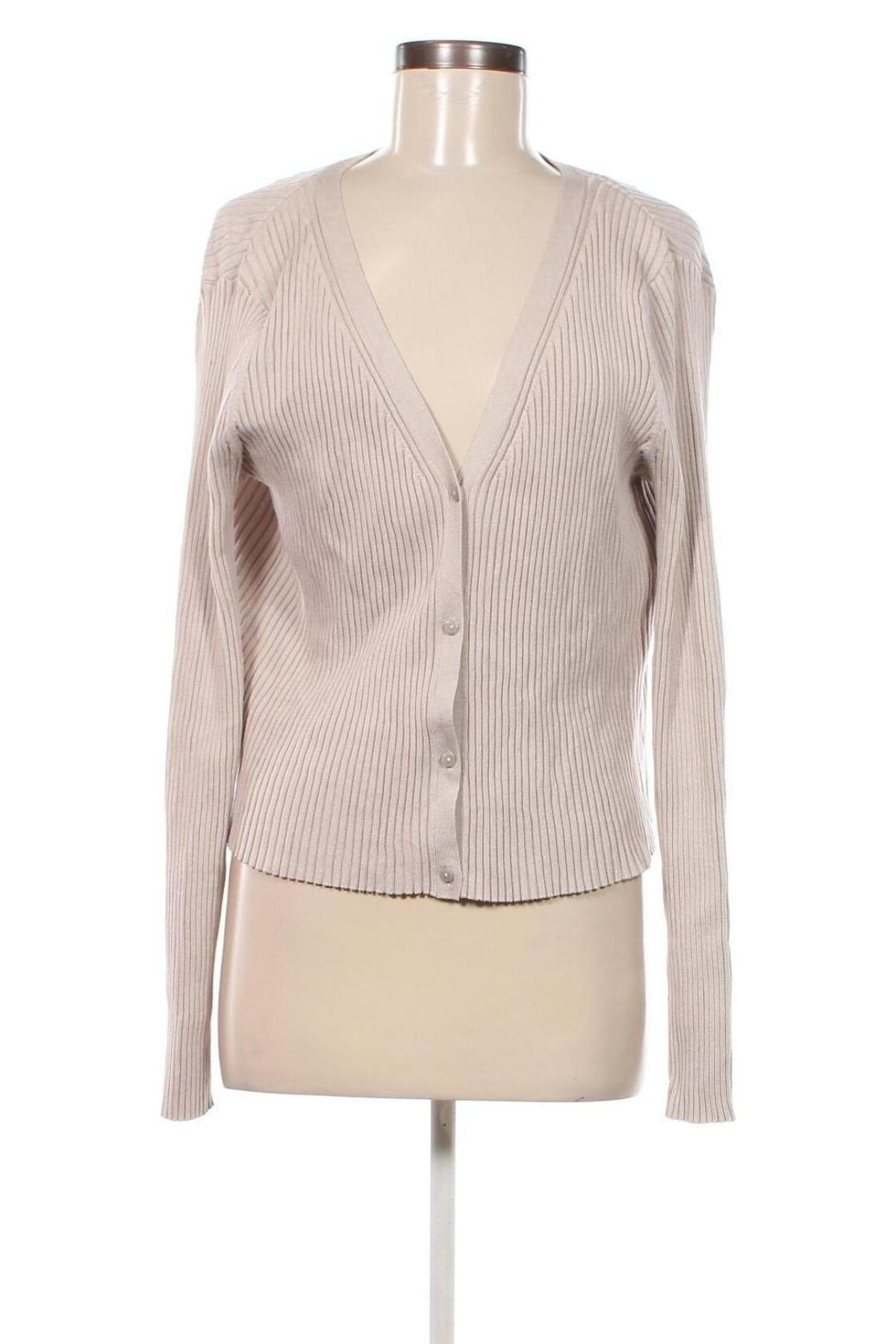 Damen Strickjacke H&M, Größe XL, Farbe Beige, Preis 10,49 €