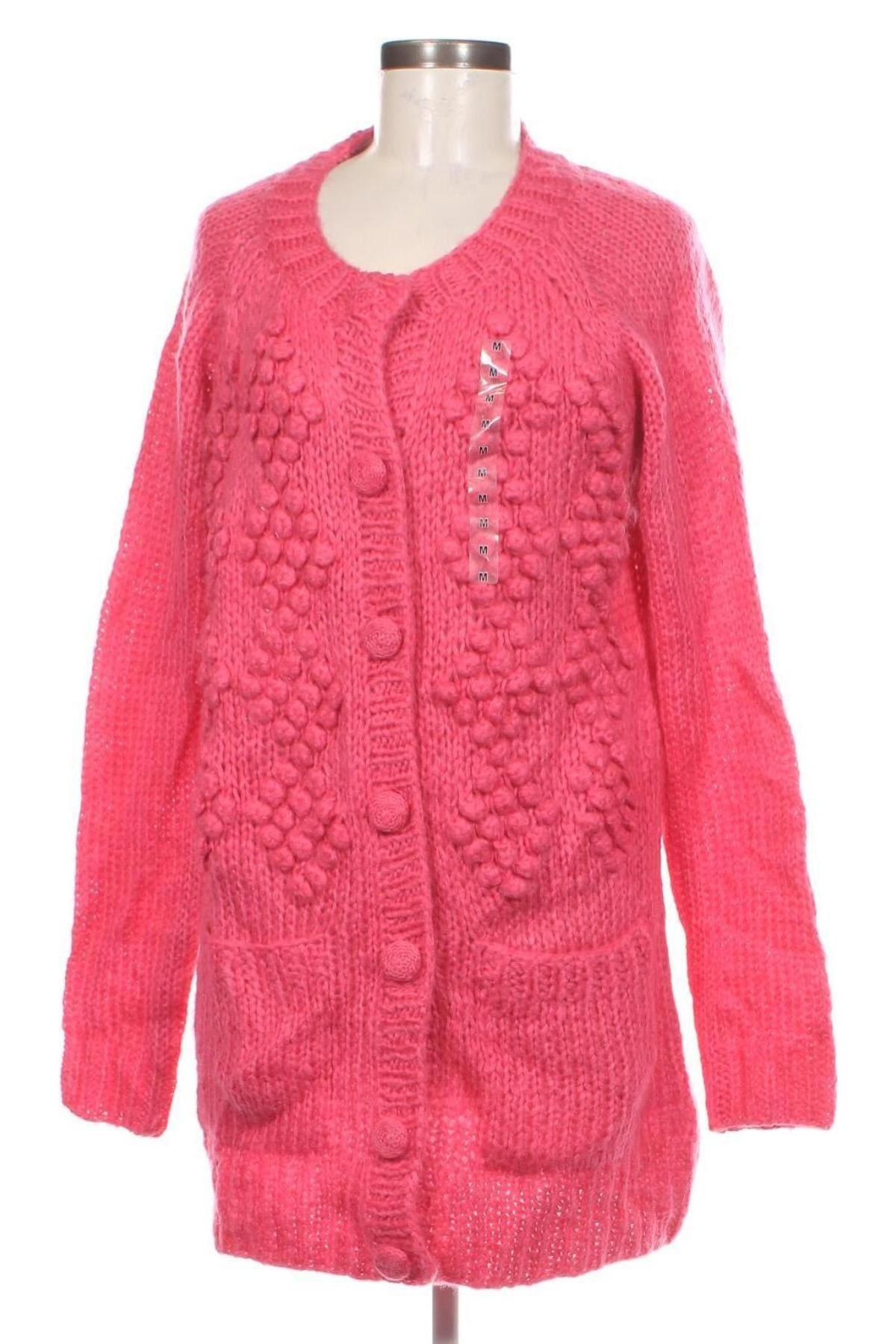 Damen Strickjacke H&M, Größe M, Farbe Rosa, Preis 21,49 €