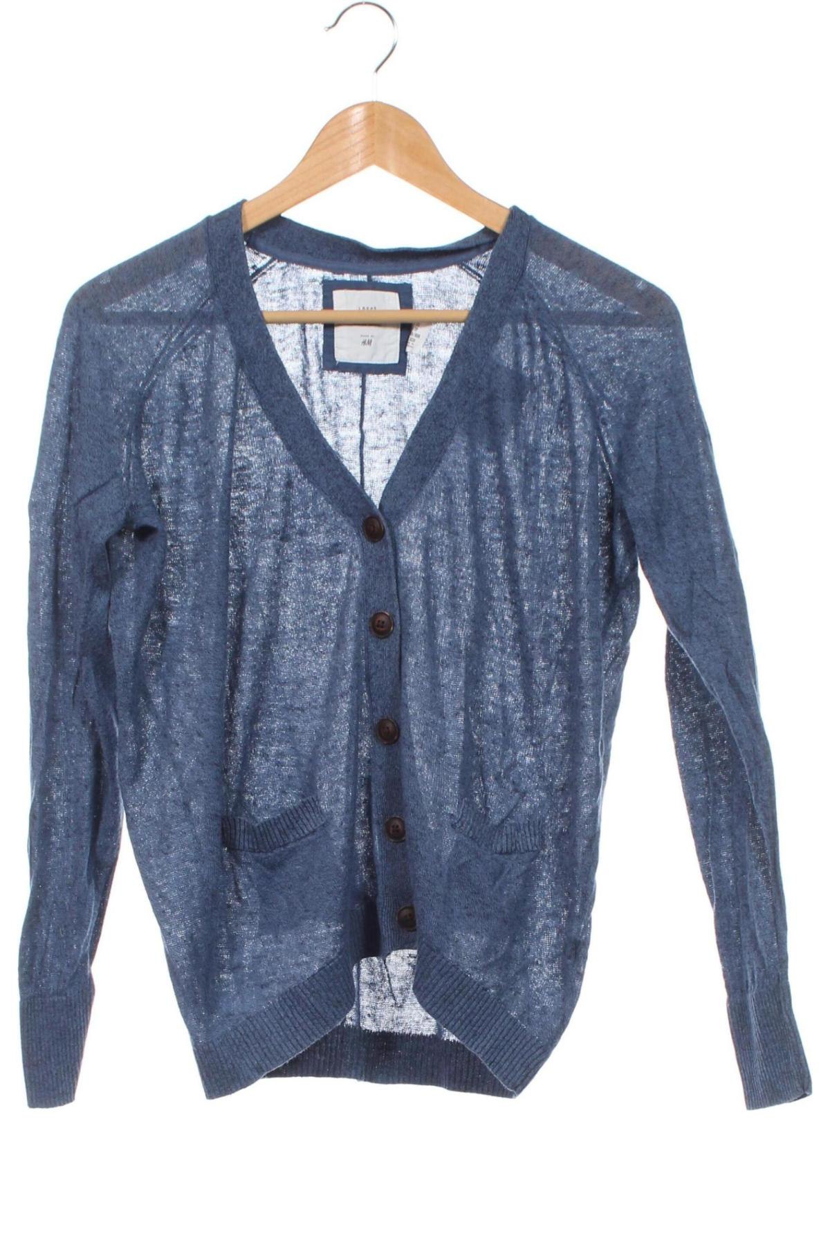 Cardigan de damă H&M L.O.G.G., Mărime XS, Culoare Albastru, Preț 51,66 Lei