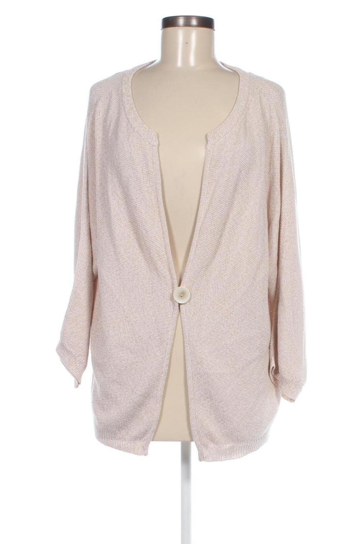 Damen Strickjacke Le Tricot Perugia, Größe M, Farbe Beige, Preis 43,49 €