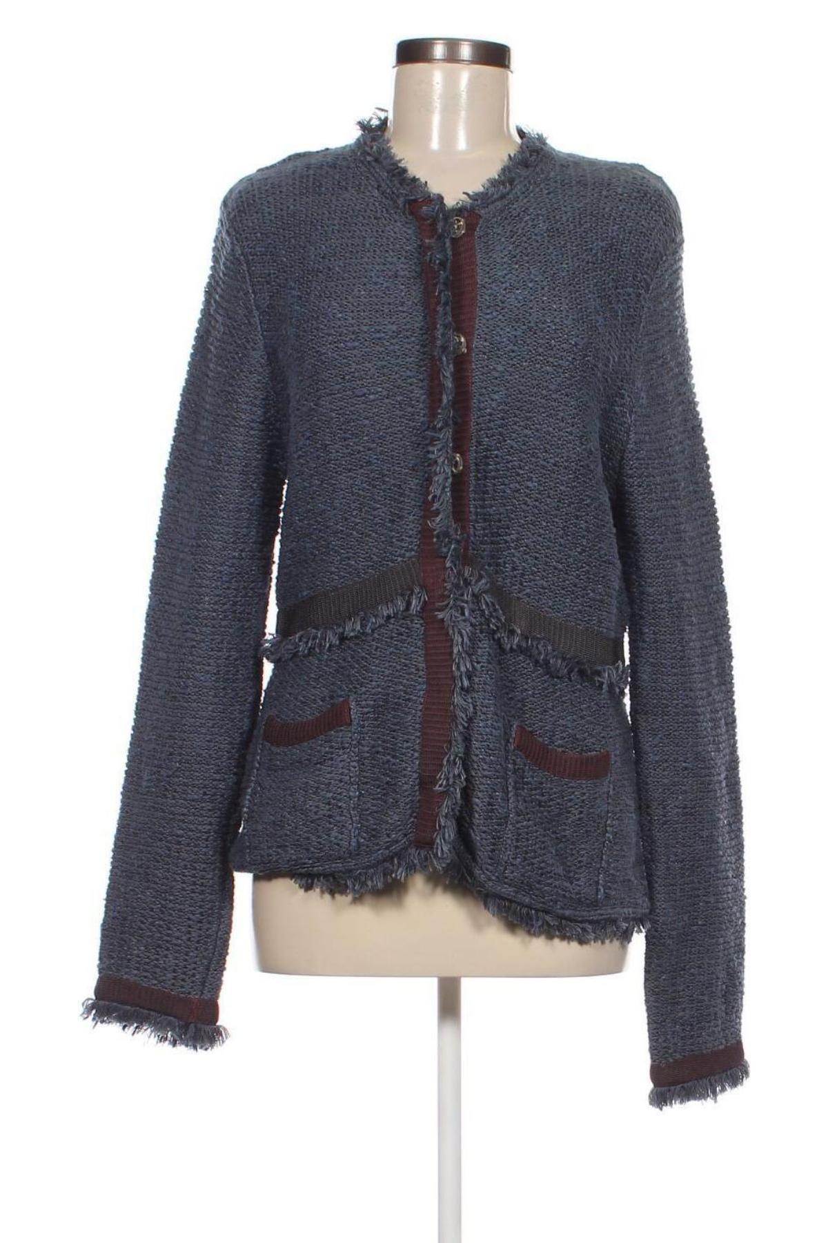 Cardigan de damă Nice Connection, Mărime L, Culoare Albastru, Preț 421,37 Lei